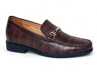 Giày cao nam 7cm vân sá sấu đế khâu